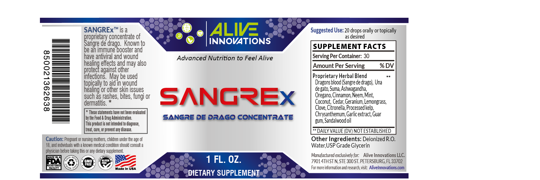 SangreX Alive Innovations sangrex-alive-innovations